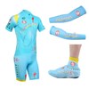 2013 astana Cycling Jersey+Shorts+Arm sleeves+Shoes covers S