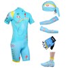 2013 astana Cycling Jersey+Shorts+Scarf+Arm sleeves+Gloves+Shoes covers S