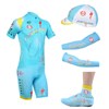 2013 astana Cycling Jersey+Shorts+Cap+Arm sleeves+Shoes covers