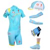2013 astana Cycling Jersey+Shorts+Cap+Arm sleeves+Gloves+Shoes covers S