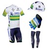 2013 greenedge Cycling Jersey+Shorts+Cap+Gloves+Leg sleeves S