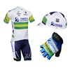 2013 greenedge Cycling Jersey+Shorts+Cap+Gloves S