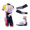 2013 lotto Cycling Jersey+Shorts+Arm sleeves+Shoe Covers S