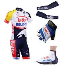 2013 lotto Cycling Jersey+Shorts+Arm sleeves+Gloves+Shoe Covers