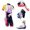 2013 lotto Cycling Jersey+Shorts+Scarf+Gloves+Shoe Covers S