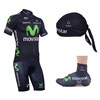 2013 movistar Cycling Jersey+Shorts+Scarf+Shoe Covers S