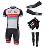 2013 radio shack Cycling Jersey+Shorts+Arm sleeves+Gloves+Leg sleeves S