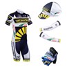 2013 vacansoleil Cycling Jersey+Shorts+Cap+Arm sleeves+Gloves S