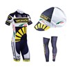 2013 vacansoleil Cycling Jersey+Shorts+Cap+Leg sleeves S