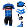 2013 garmin Cycling Jersey+Shorts+Scarf+Arm sleeves+Gloves+Shoe Covers S