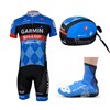 2013 garmin Cycling Jersey+Shorts+Scarf+Shoe Covers S