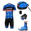 2013 garmin Cycling Jersey+Shorts+Scarf+Gloves+Shoe Covers S