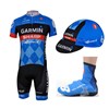 2013 garmin Cycling Jersey+Shorts+Cap+Shoe Covers S