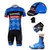 2013 garmin Cycling Jersey+Shorts+Cap+Gloves+Shoe Covers S