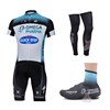 2013 quick step Cycling Jersey+bib Shorts+Leg sleeves+Shoes Covers