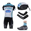 2013 quick step Cycling Jersey+bib Shorts+Scarf+Arm sleeves+Shoes Covers S