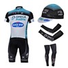 2013 quick step Cycling Jersey+bib Shorts+Cap+Arm sleeves+Leg sleeves S