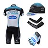 2013 quick step Cycling Jersey+bib Shorts+Cap+Arm sleeves+Gloves S