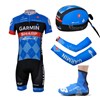 2013 garmin Cycling Jersey+bib Shorts+Scarf+Arm sleeves+Shoe covers S