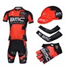 2013 bmc Cycling Jersey+bib Shorts+Cap+Arm sleeves+Gloves S