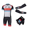 2013 radio shack Cycling Jersey+bib Shorts+Arm Sleeves+Gloves S