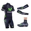2013 movistar Cycling Jersey+bib Shorts+Arm Sleeves+Shoe Covers S