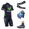 2013 movistar Cycling Jersey+bib Shorts+Gloves+Arm Sleeves+Shoe Covers S