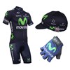 2013 movistar Cycling Jersey+bib Shorts+Cap+Gloves S
