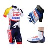 2013 lotto Cycling Jersey+bib Shorts+Gloves+Shoe Covers S