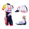 2013 lotto Cycling Jersey+bib Shorts+Cap+Shoe Covers S