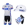 2013 fdj Cycling Jersey+bib Shorts+Cap+Gloves S