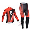 2013 Scott Cycling Jersey Long Sleeve and Cycling Pants Cycling Kits S