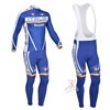 2013 Castelli Cycling Jersey Long Sleeve and Cycling bib Pants Cycling Kits Strap S