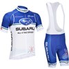 2013 subaru Cycling Jersey Short Sleeve and Cycling bib Shorts Cycling Kits Strap S