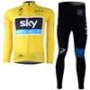 2013 sky Cycling Jersey Long Sleeve and Cycling Pants Cycling Kits S