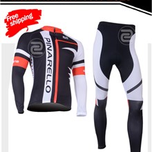 2013 pinarello Thermal Fleece Cycling Jersey Long Sleeve and Cycling Pants