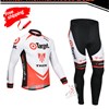 2013 terk Thermal Fleece Cycling Jersey Long Sleeve and Cycling Pants S