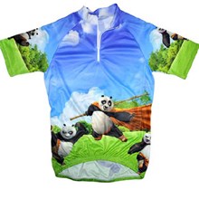 2013 Panda Children Cycling Jersey Short Sleeve and Cycling Shorts Cycling Kits in size 2XS-4XS