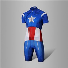 2013 America Captain Children Cycling Jersey Short Sleeve and Cycling Shorts Cycling Kits in size 2XS-4XS
