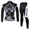 2013 ghost wolf Thermal Fleece Cycling Jersey Long Sleeve and Cycling Pants S
