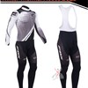2013 Fox Thermal Fleece Cycling Jersey Long Sleeve and Cycling bib Pants