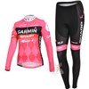 2012 women Garmin Cycling Jersey Long Sleeve and Cycling Pants XL