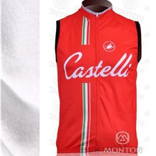 2013 Castelli  Winter Thermal Fleece Cycling Windproof Vest Sleevesless ciclismo