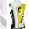 2013 Scott Black White Green Winter Thermal Fleece Cycling Windproof Vest Sleevesless ciclismo S
