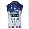 2013 saxobank Thermal Fleece Cycling Vest Sleeveless ciclismo chaleco S