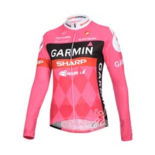 2013 women garmin  Thermal Fleece Cycling Jersey Long Sleeve Only Cycling Clothing