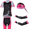2013 women langhua Cycling Jersey+Shorts+Scarf+Arm sleeves S