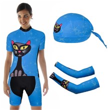 2013 women Cycling Jersey+Shorts+Scarf+Arm sleeves S