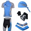 2013 longqishi Cycling Jersey+Shorts+Scarf+Arm sleeves+Gloves S