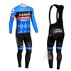 2013 Garmin Cycling Jersey Long Sleeve and Cycling Bib Pants Cycling Kits Strap S